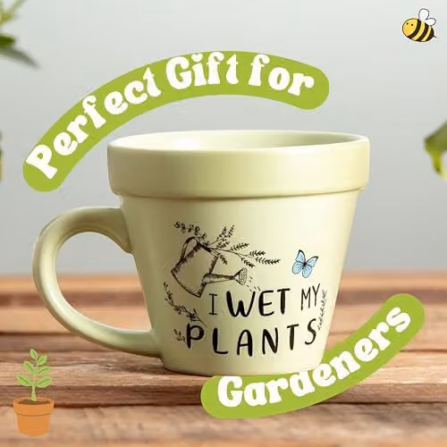 Boxer Gifts Floral Wet My Plants Ceramic Mug in Green and Multicolour – 2