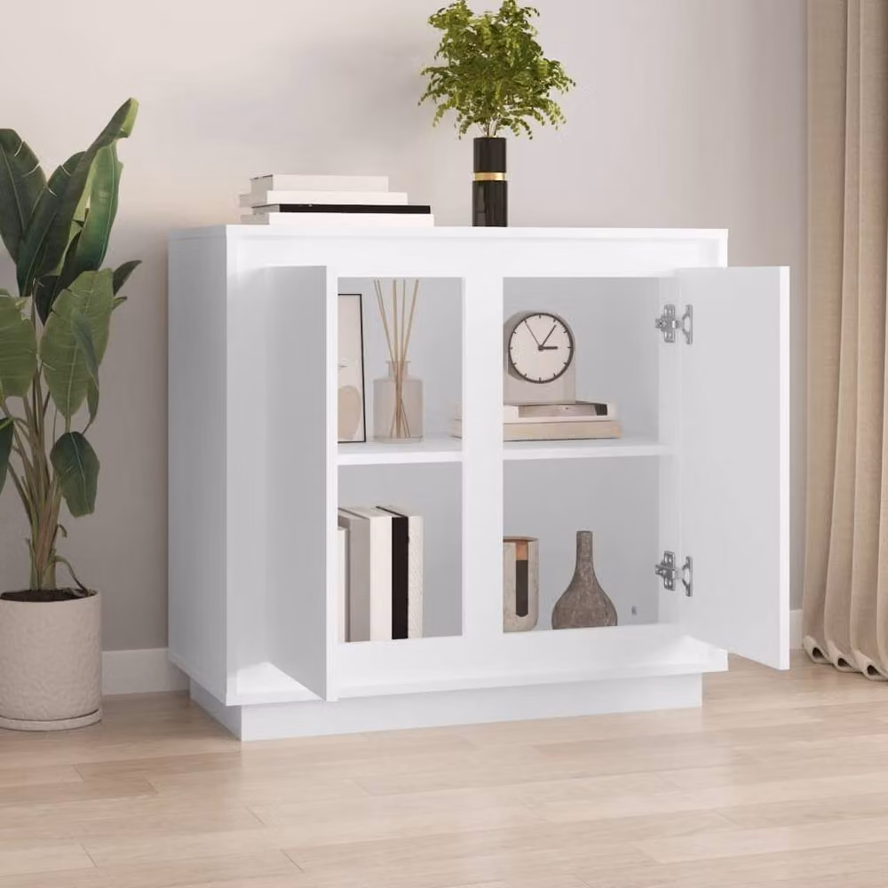 Berkfield Home Classic Sideboard in White, W/D/H: 80 x 34 x 75 cm – 2