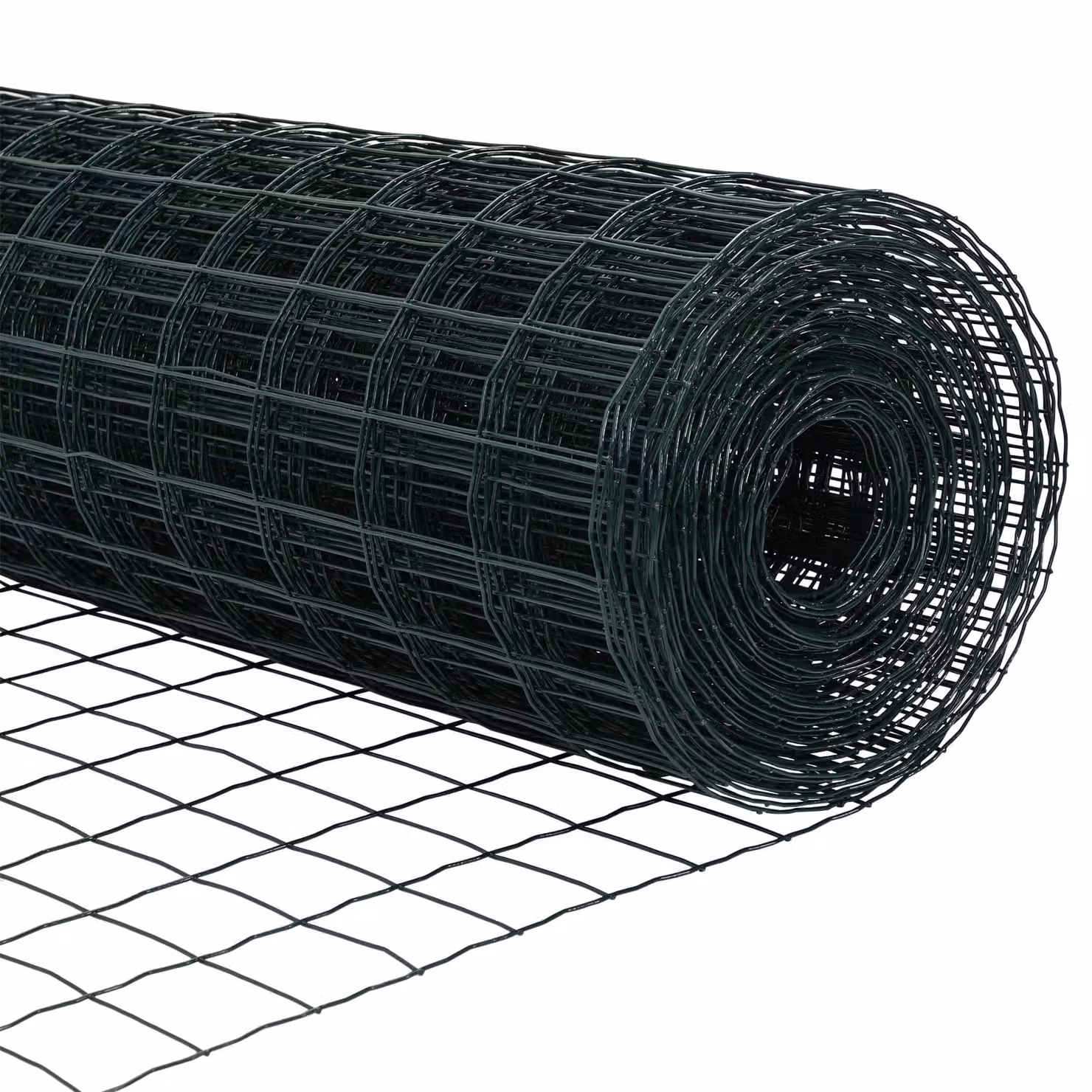 Berkfield Home Euro Fence with 13 Posts, 1 x 25 m, Galvanised Steel in Green and Silver – 5