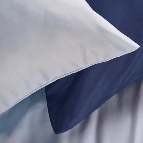 Brentfords Double Microfibre Polyester Duvet Cover Set with Matching Pillowcases, Light Blue, Duvet Cover: 200 x 200 cm, Pillowcases: 50 x 75 cm – 3