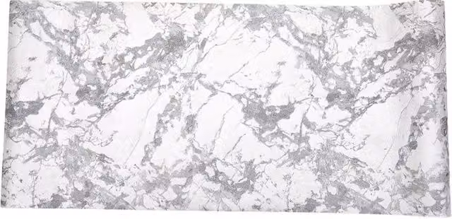 Living and Home Modern Marble Texture Nordic Style Abstract Wallpaper in Dark Grey and White