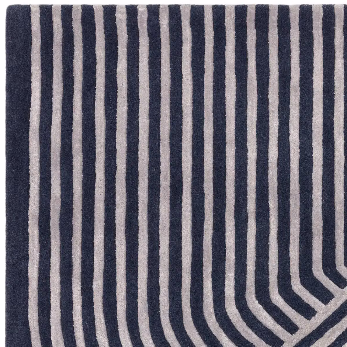 The Rug Shop UK Blue Modern Striped Rectangular Area Rug, W: 200 cm, D: 300 cm – 2