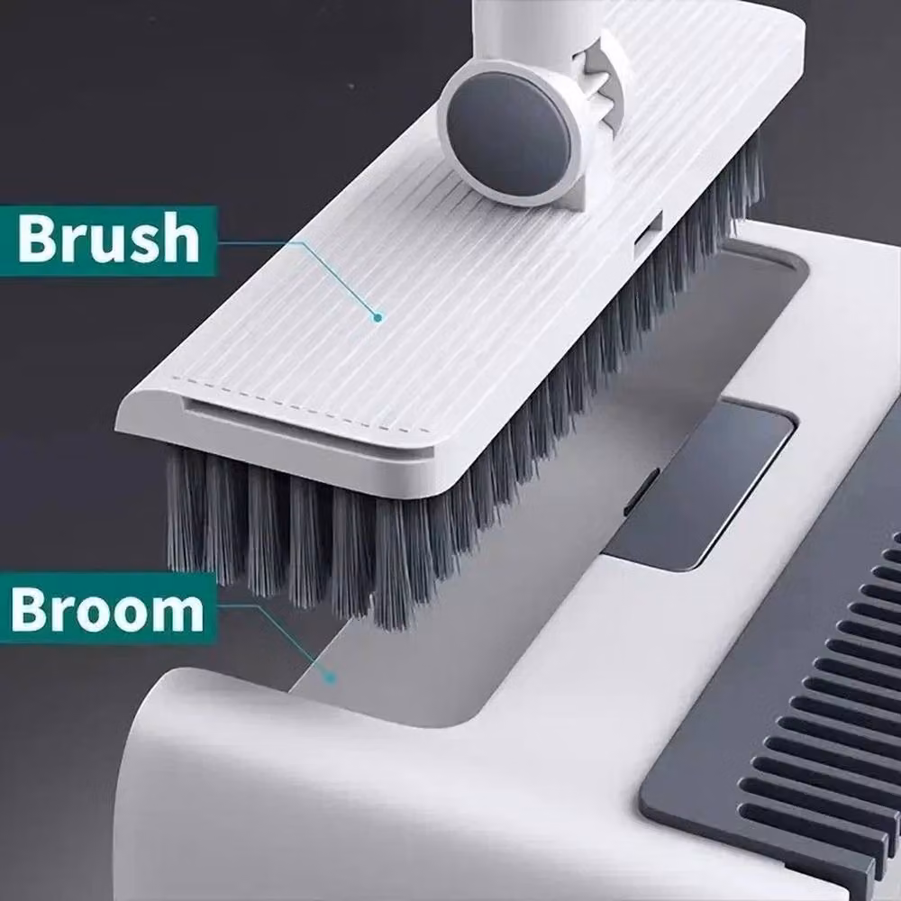 PAWNORA 3 in 1 Broom and Dustpan Combo Set in White and Grey – 2