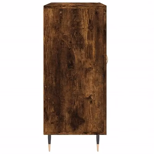 vidaXL Modern Sideboard in Smoked Oak Brown, W/D/H: 90 x 34 x 80 cm – 5