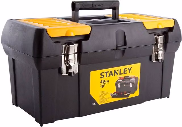 Stanley Metal Tool Box with Inserts in Black – 1