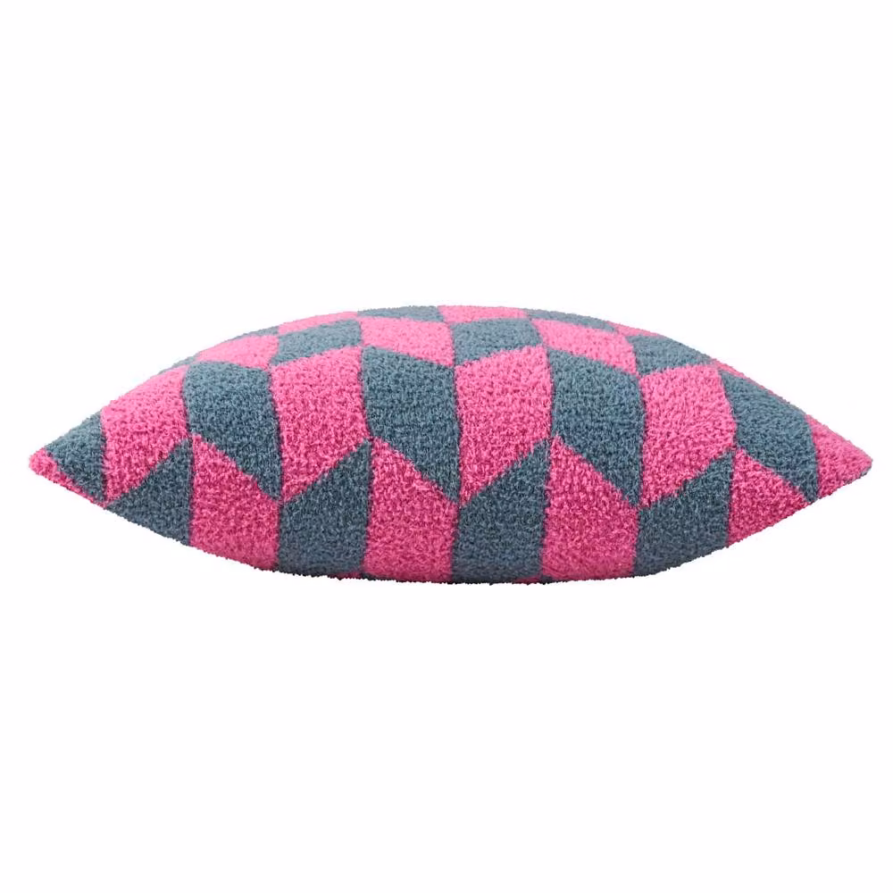 Furn Olsen Geometric Square Cushion in Pink and Multicolour, W/D/H: 45 x 45 x 45 cm – 3
