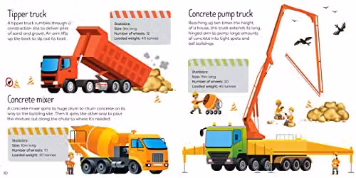 Usborne Trucks Book and Jigsaw Set, Multicolour – 2