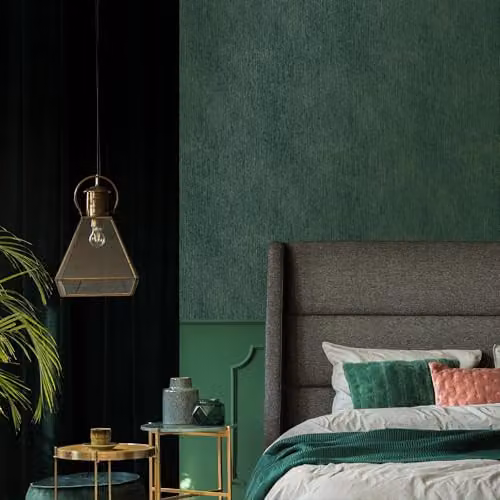Graham & Brown Abstract Modern Wallpaper in Green, Blue and Gold – 2