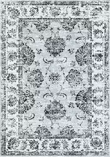 Bruce Starke Silk Road Collection Sulus Vintage Washable Grey Rug, W: 230 cm, D: 160 cm