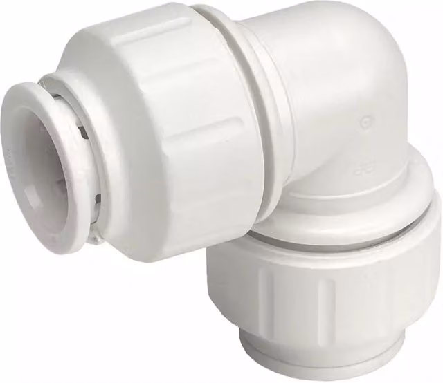 John Guest 28mm White Plastic Elbow PEM0328W Pack of 10