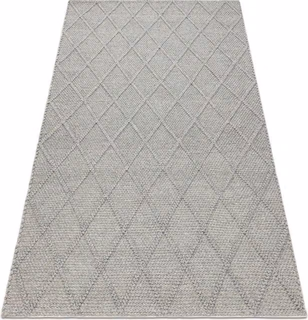 RugsX Tahar Hand-Knotted Wool Rug in Grey, W: 160 cm, D: 240 cm – 1