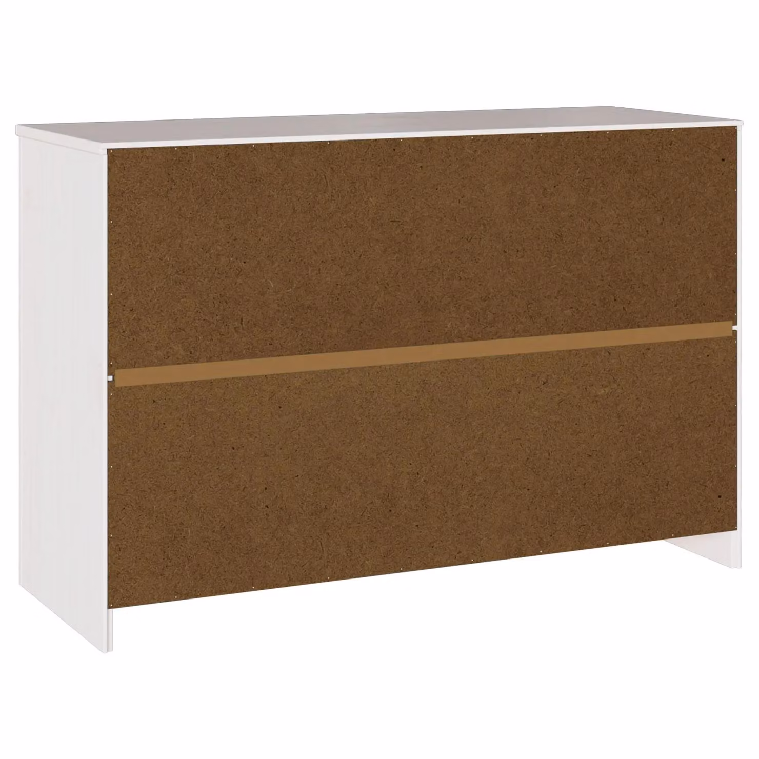 Berkfield Home DRAMMEN Sideboard in White Solid Wood Pine, W/D/H: 114 x 43 x 75.5 cm – 2