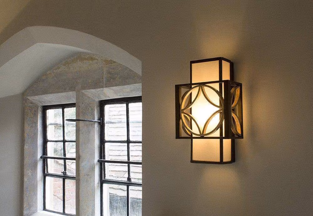Netlighting Remy Single Light Indoor Wall Light in Gold, Bronze and Brown – 2