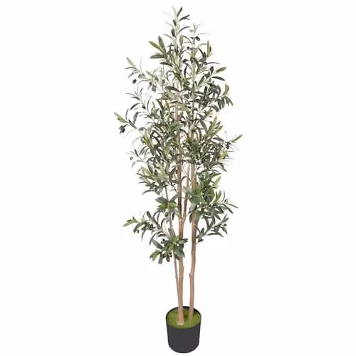 HOMCOM 175 cm Green Artificial Silk Mediterranean Olive Tree