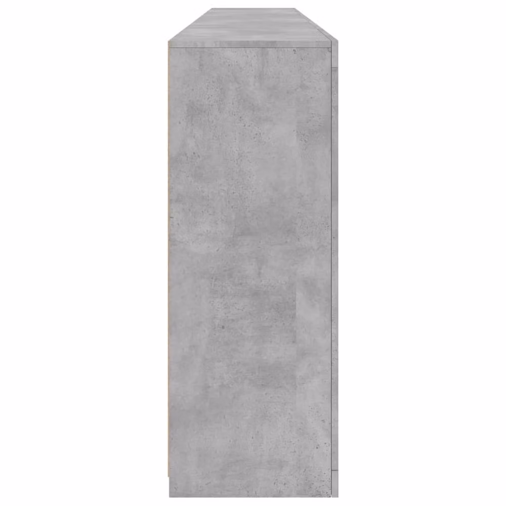 Berkfield Home Modern Sideboard with Integrated LED Lights in Concrete Grey, W/D/H: 162 x 37 x 100 cm – 4