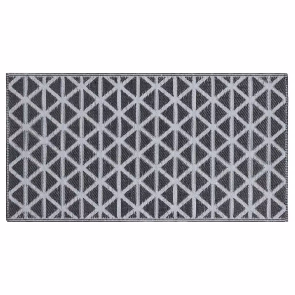 Berkfield Home Black Geometric Outdoor Carpet, W: 160 cm, L: 230 cm – 3