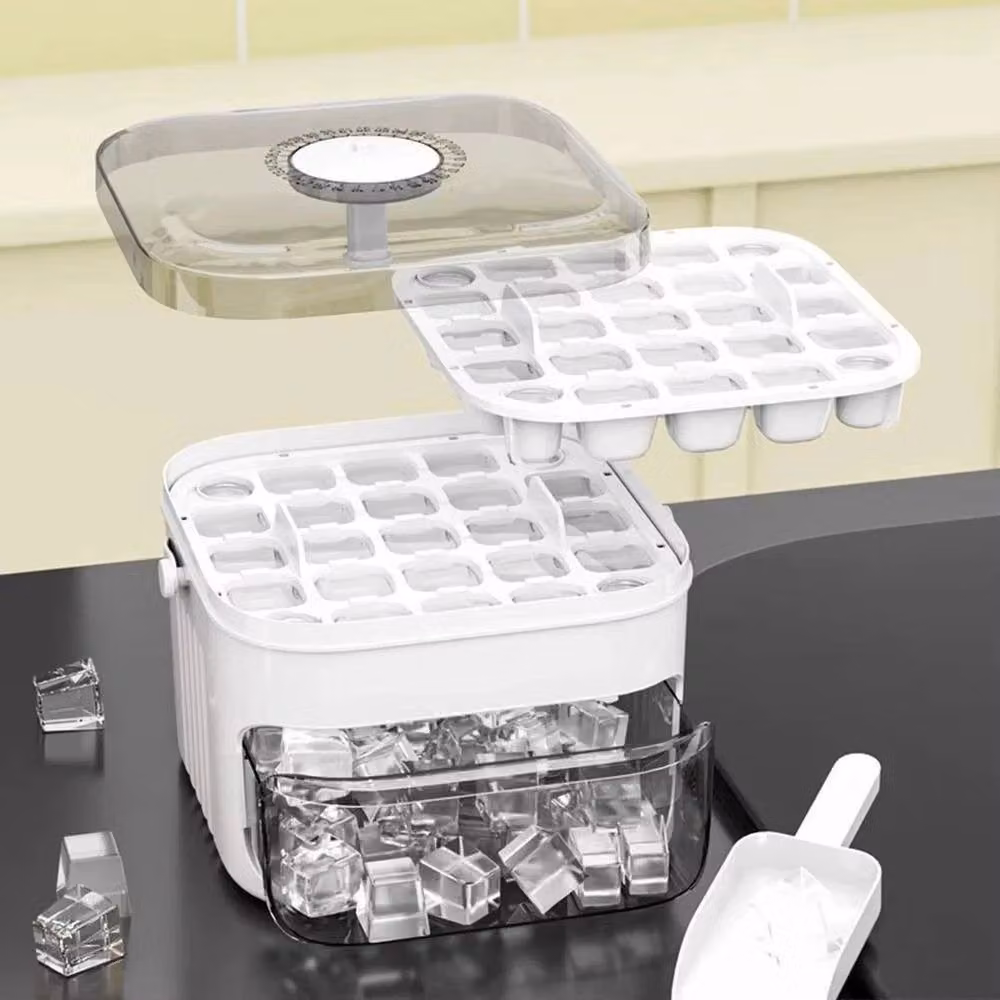 Kelvenix White 50-Cube Ice Maker with Easy Press – 2