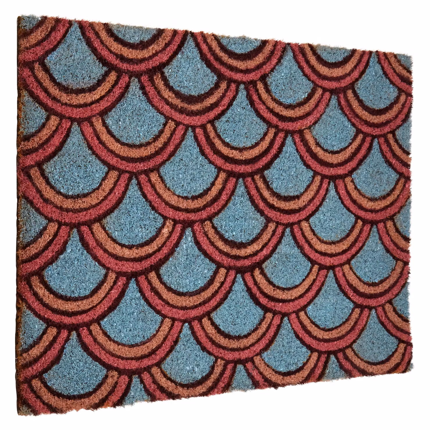Orsina Deco Doormat with Art Deco Pattern in Multicolour Blue and Pink, W/D/H: 60.0 x 40.0 x 1.0 cm – 2