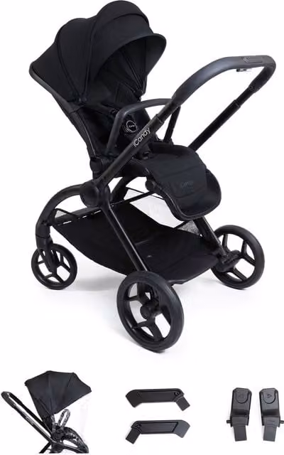 iCandy Core 2 Allround Foldable Pushchair with Suspension - Black