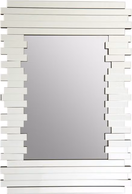 Fifty Five South Yasmina Antique Silver Rectangular Wall Mirror