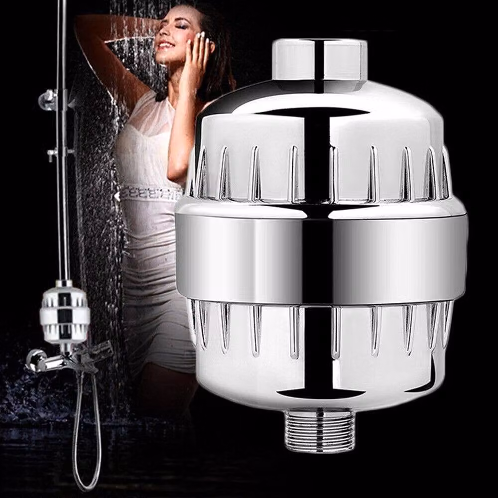 NESTLUNE 15 Stage Shower Head Filter Softener and Hard Water Purifier in Silver – 2