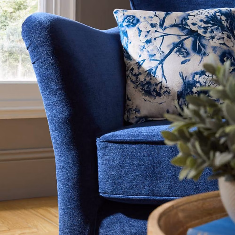 Stratus Interiors Windsor Aston Navy Upholstered Sofa Collection in Blue – 2