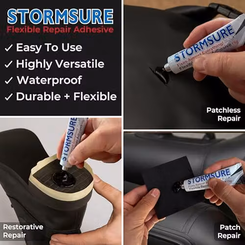 Stormsure Flexible Repair Adhesive, Black, 15g – 3