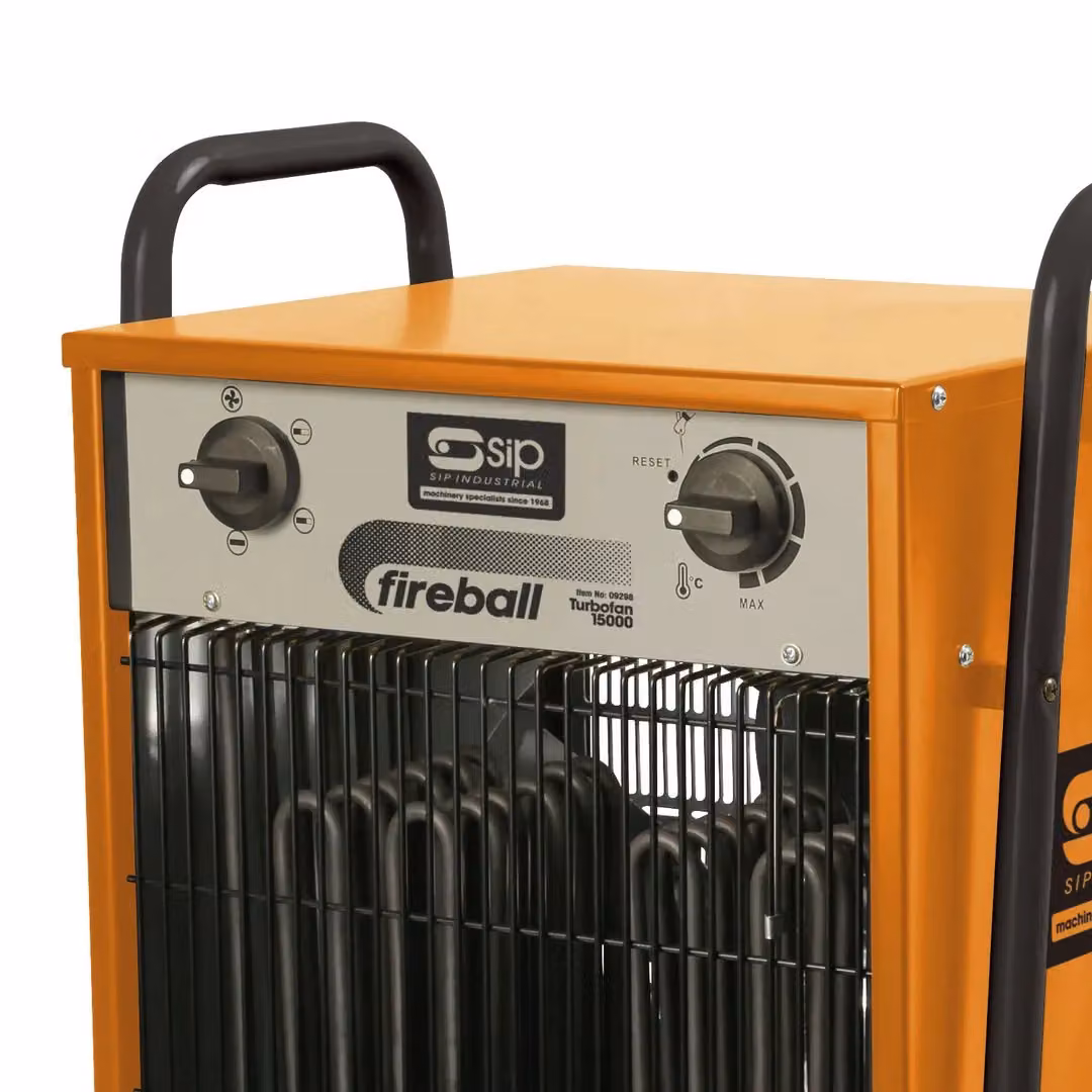 SIP FIREBALL Turbofan 15000 Electric Fan Heater in Silver, Orange and Multicolour – 2