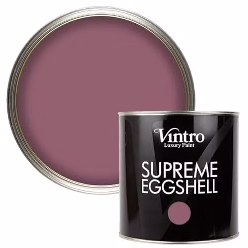 Vintro Eggshell and Satin Paint for Interior and Exterior Walls, Wood and Trim, Purple, 2.5 l