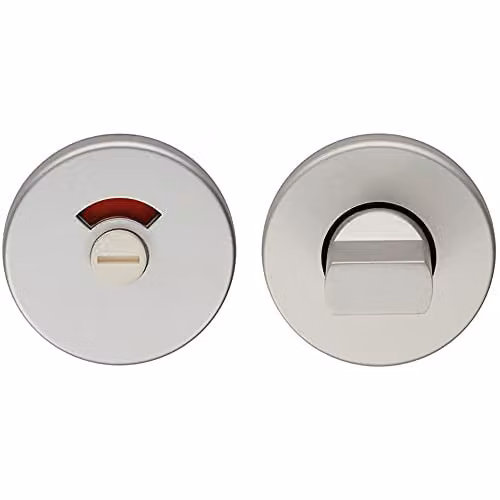 Loops Thumbturn Lock and Release Handle in Satin Anodised Aluminium, Silver