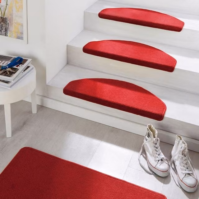 Hanse Home Modern Round Polypropylene Rug, Red, Diameter: 133 cm