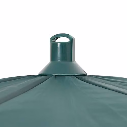 vidaXL Green Fishing Umbrella with Oxford Polyester and Steel Frame, W: 220 cm, D: 193 cm – 5