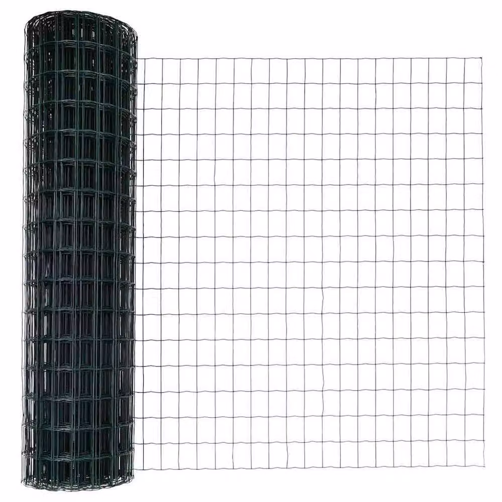 Berkfield Home Green Euro Fence with 7 Posts, Galvanised Steel, W: 10 m, H: 1.4 m – 6