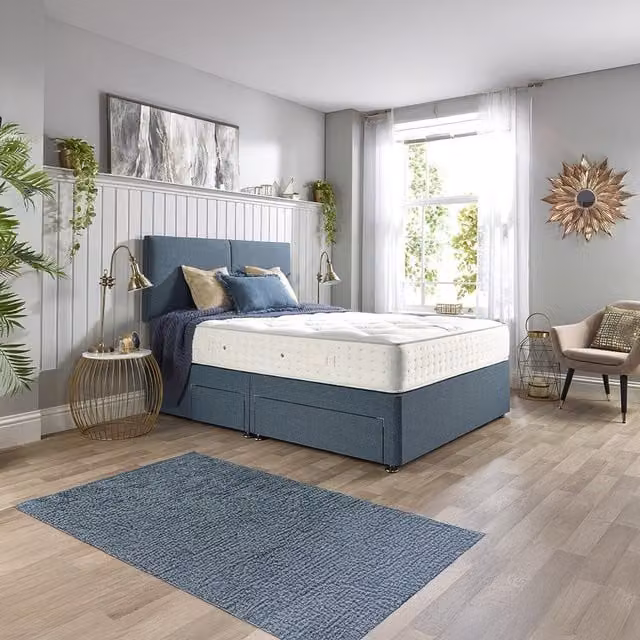 Relyon Isabelle 2000 Pocket Mattress, White, W: 200 cm, D: 200 cm, H: 30 cm