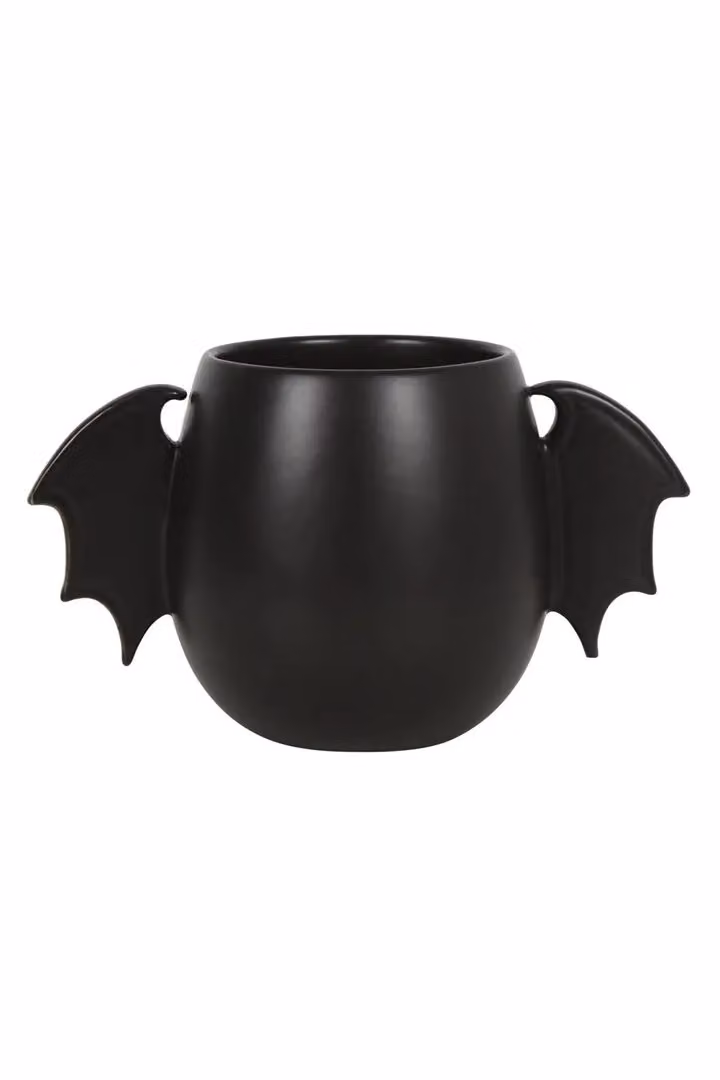 KDMD Bat Wing Rounded Mug in Black, 500 ml – 2