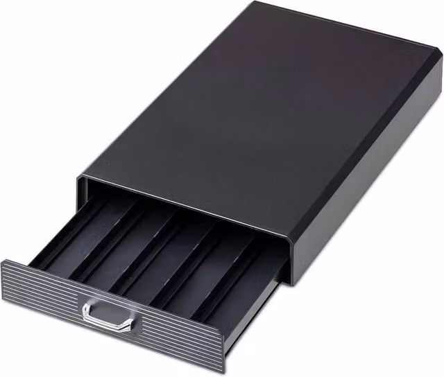 Havendro Black Capsule Coffee Machine Stand with Pod Holder Drawer