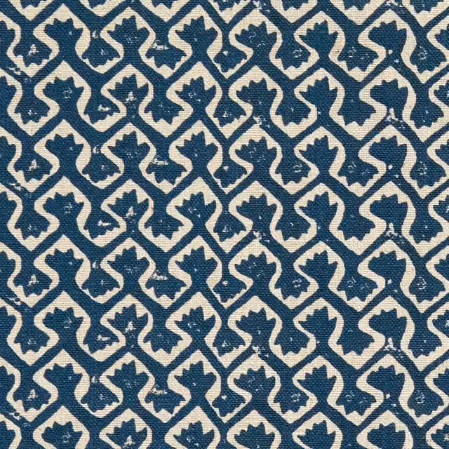 Clarke & Clarke Kalpa Fabric Ink in Blue