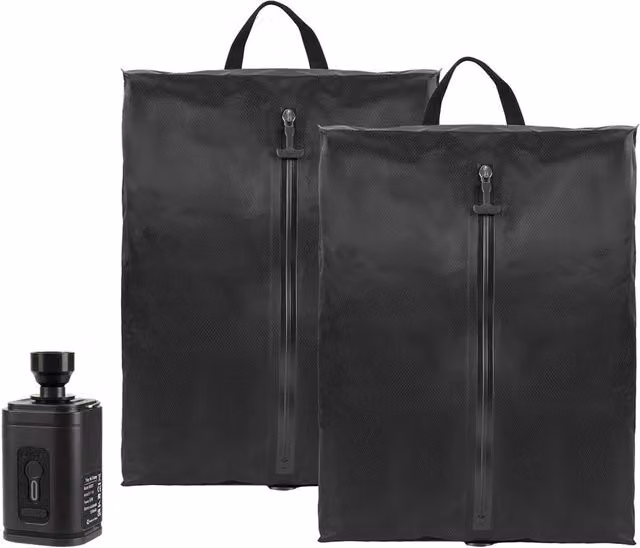Nordara Reusable Vacuum Storage Bags with Pump, 33L, Black