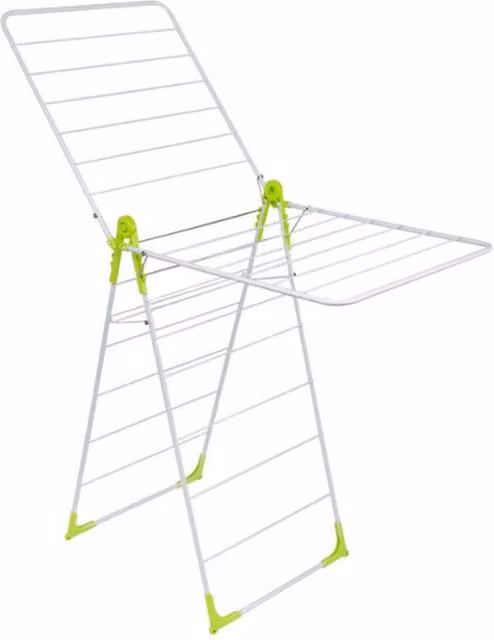 Orwell Super X Wing Clothes Airer in White and Multicolour Coated Steel