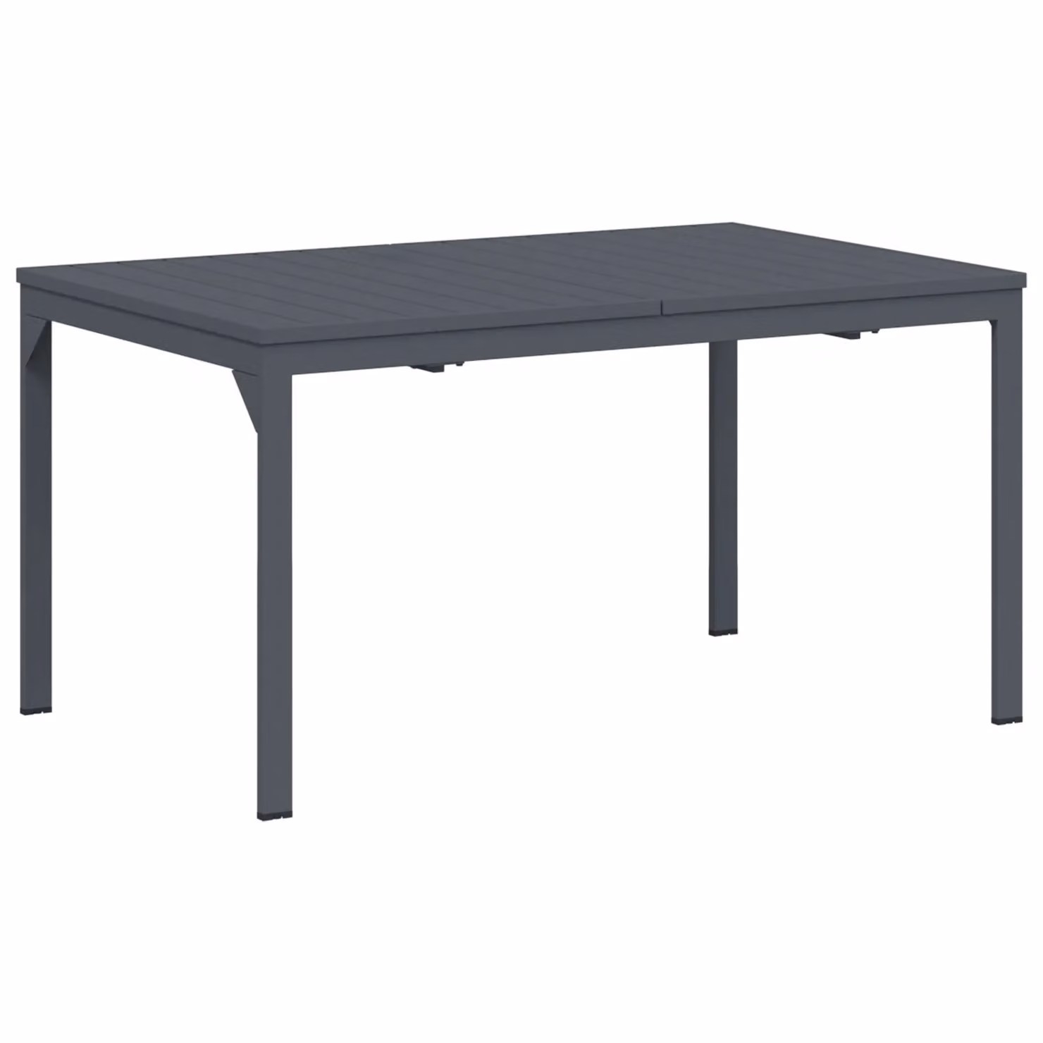 Berkfield Home Extension Tables, 2 Piece Set in Anthracite Grey Metal, W/D/H: 210 x 90 x 73 cm – 1