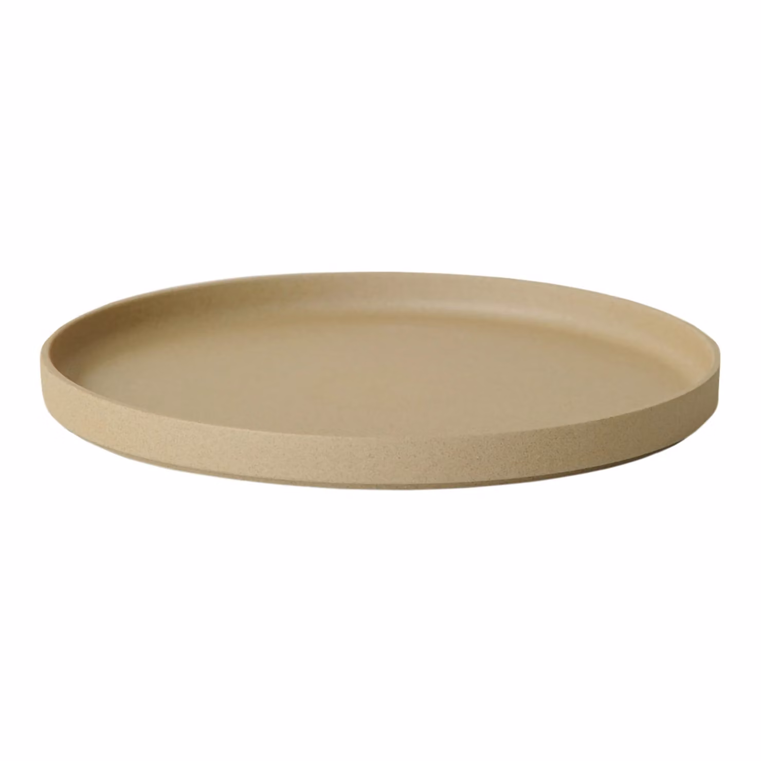 Hasami Porcelain Unglazed Extra Large Dinner Plate, Beige, Diameter: 25.5 cm