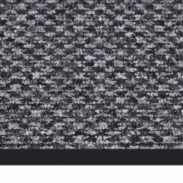 Berkfield Home Grey and Black Non-Slip Rectangular Doormat W: 60 cm, D: 80 cm – 1