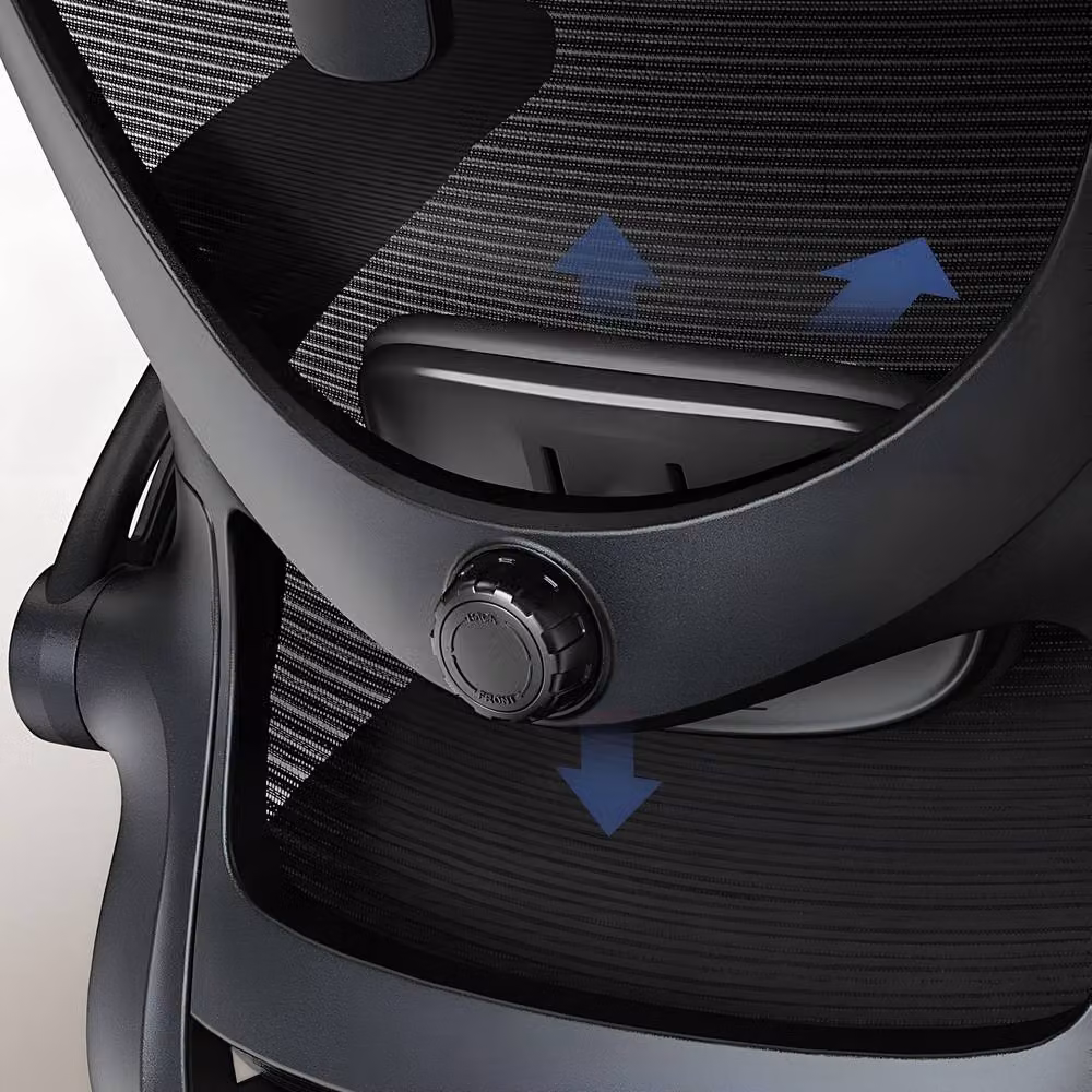 Huanuo Ergonomic High Back Office Chair in Black with Headrest and Armrests – 4