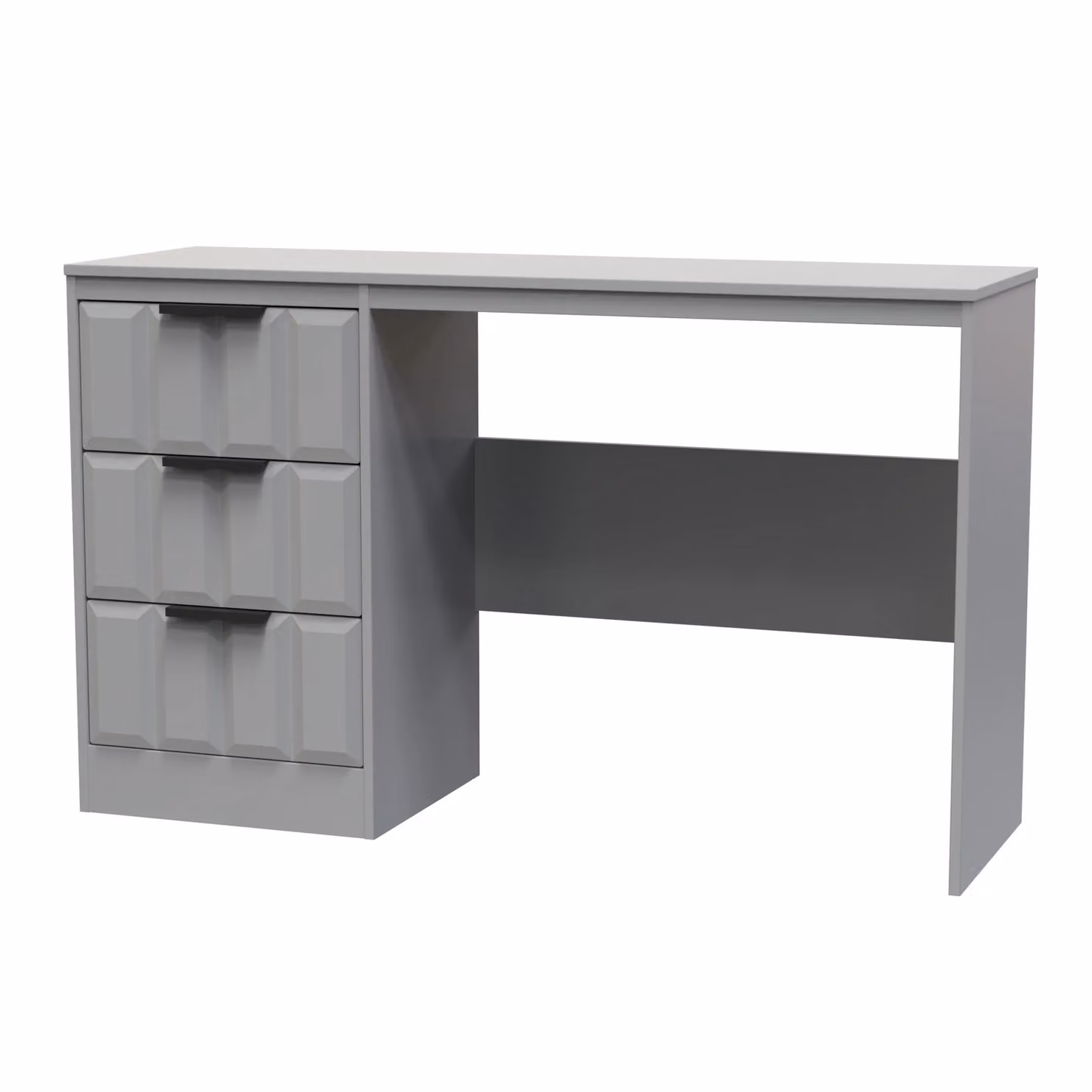 Ready Assembled 2 U Seattle 3 Drawer Desk in Grey – 2