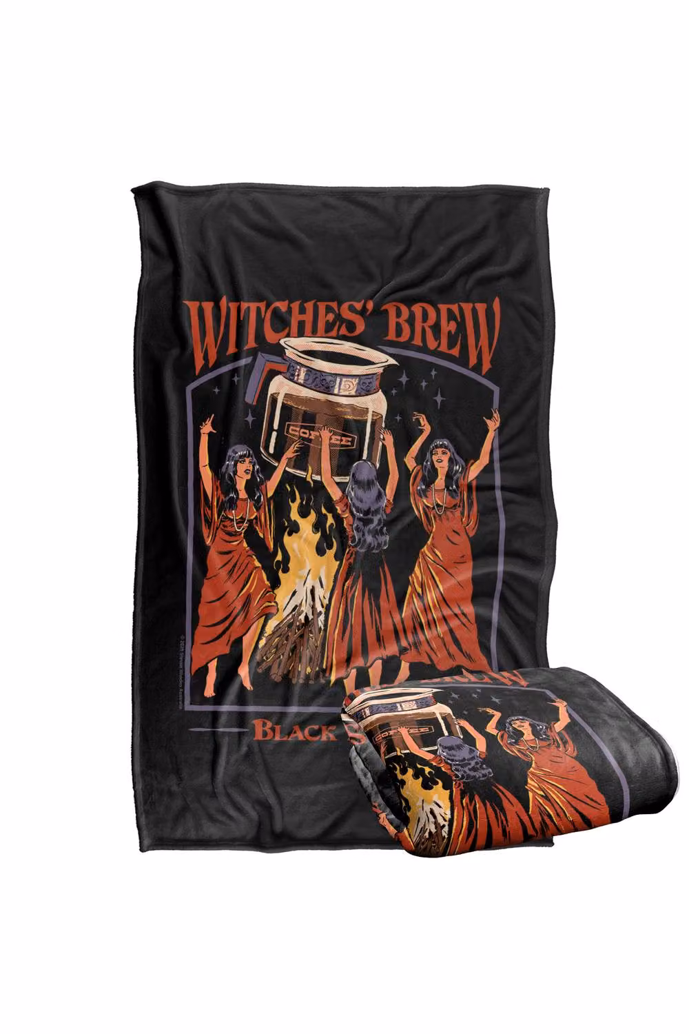 Steven Rhodes Witches Brew Silky Touch Super Soft Fleece Throw Blanket, Multicolour, W/D: 152 x 127 cm – 2