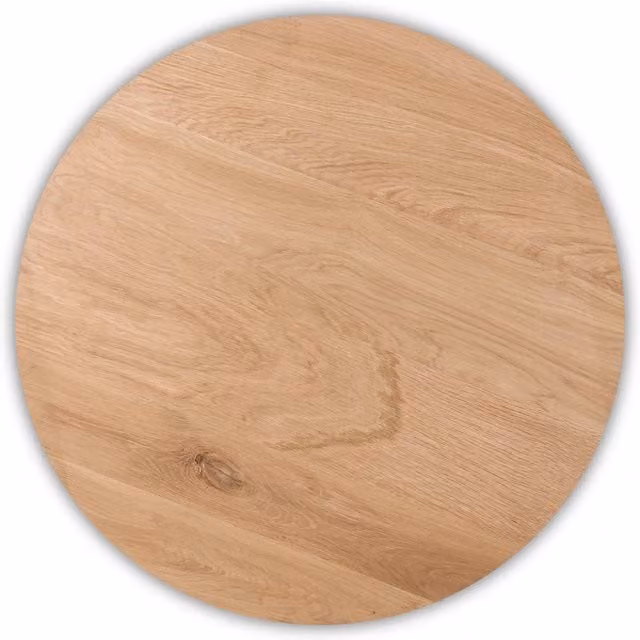 Elm Home And Garden Round Boho Coffee Table with Oak Wood Top and Rope Design in Beige, Grey or Brown