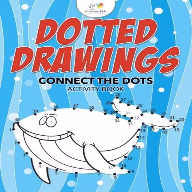 Kreative Kids Dotted Drawings Connect the Dots Activity Book, Multicolour Paperback