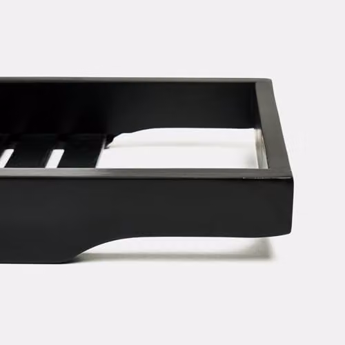 OHS Black Bamboo Wooden Bath Tray and Bathtub Caddy – 4