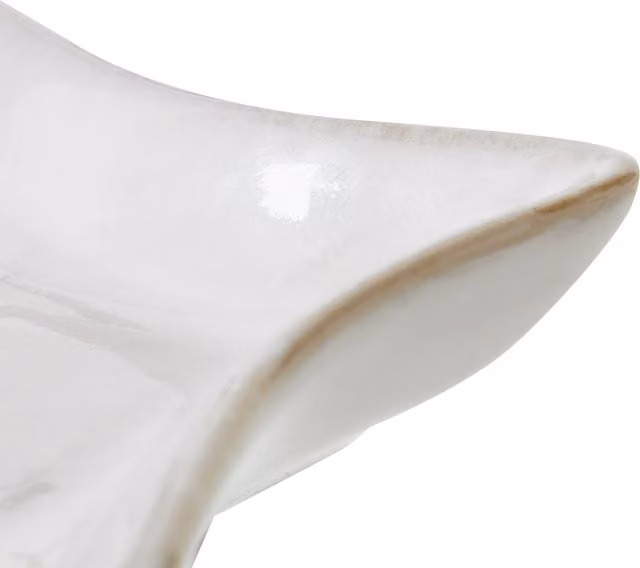 KDMK Celestial Star Modern Ceramic Plate in White