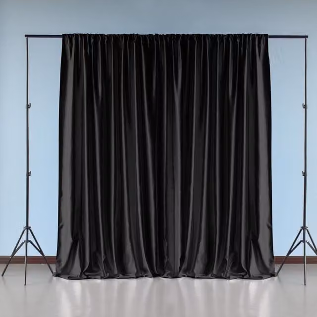 Trimming Shop Blackout Backdrop Fabric Panel, Black, Width: 600 cm